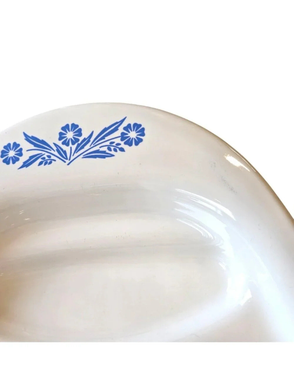 Corning Ware Blue Cornflower Oval Meat Platter Serving Tray P-19